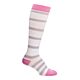 Maternity Compression Socks Motif Medical Knee High X-Large White / Pink / Gray Closed Toe