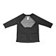 Knit Top Authored®The Irreplaceable Top 2X-Large Dark Gray Heathered 2 Pockets 3/4 Raglan Sleeve Female