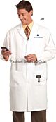 Lab Coat White Size 32 Knee Length 65% Polyester / 35% Cotton Reusable