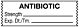 Drug Label UAL™ Anesthesia Label Tape Antibiotic Strength_Exp_Dt Tm White 1/2 X 1-1/2 Inch