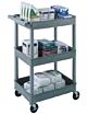 Utility Cart 18 X 24 X 40.5 Inch Black / Gray 12 Inch Spacing