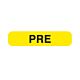 Pre-Printed Label Laboratory Use Yellow Paper Pre Black Lab / Specimen 3/4 X 1-3/5 Inch