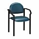 Side Chair Premium Series Warm Gray Fixed Armrests Vinyl