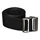 Gait Belt Easi-Care 72 Inch Length Black Vinyl Coated Webbing