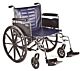 Wheelchair Tracer® IV Dual Axle Full Length Arm Footrest Midnight Blue Upholstery 24 Inch Seat Width Adult 350 lbs. Weight Capacity