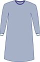 Non-Reinforced Surgical Gown with Towel Sirus® X-Large Blue Sterile AAMI Level 3 Disposable