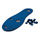 PediFix® PressureOFF® Reattachable Pegs System 7 Soft Offloading Insole Full Length / Removable Bottom Pegs Medium, Left Foot Plastozote / Poron® Blue / Tan Male 6 to 9 / Female Up to 11