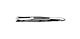 Cilia Forceps Bergh 3-1/2 Inch Length Stainless Steel NonSterile NonLocking Thumb Handle Straight Serrated Tips