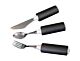 Soup Spoon Comfort Grip Built Up Handle Black Stainless Steel