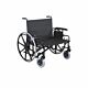 Bariatric Wheelchair Regency XL 2000 Heavy Duty Dual Axle Desk Length Arm Swing-Away Elevating Legrest Black Upholstery 34 Inch Seat Width Adult 700 lbs. Weight Capacity