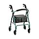 4 Wheel Rollator GetGO Classic Green Adjustable Height / Folding Aluminum Frame