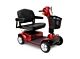 4 Wheel Electric Scooter Maxima 500 lbs. Weight Capacity Red / Blue