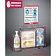 Locking Respiratory Hygiene Station Poltex Counter Top Clear 6.13 X 4-1/4 X 4 X 7.6 X 5.4 X 9.8 Inch PETG