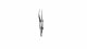 Corneal Forceps Harms-Colibri 4-1/4 Inch Length Stainless Steel Angled 45° 0.12 mm with 1 x 2 Teeth