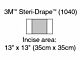 Surgical Drape 3M™ Steri-Drape™ Medium Incise Drape 13 W X 13 L Inch Sterile