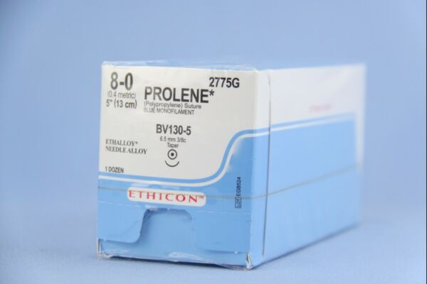 PROLENE* Polypropylene Sutures Blue 45cm 5-0 PS-5 13mm - Box/12